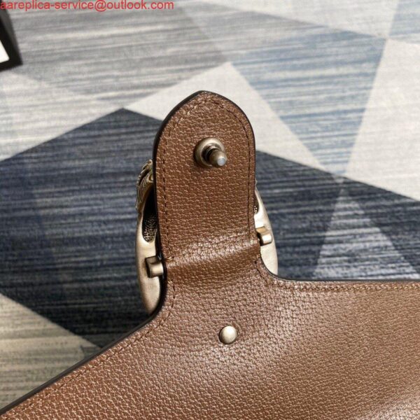 Replica Gucci 621512 Dionysus GG Top Handle Bag Brown 9