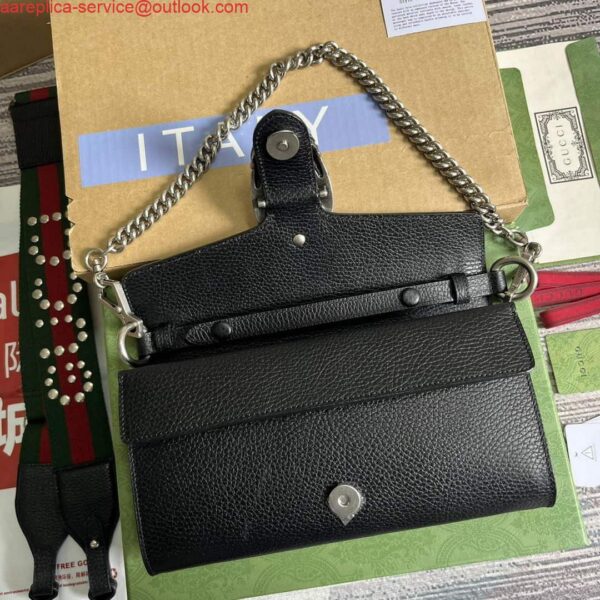 Replica Gucci 731782 Dionysus small shoulder bag Black 8