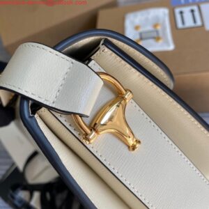 Replica Gucci Horsebit 1955 shoulder bag 602204 Beige leather 2