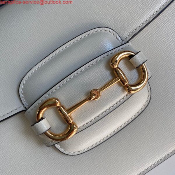 Replica Gucci Horsebit 1955 shoulder bag 602204 Beige leather 7