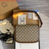 Replica Gucci Horsebit 1955 shoulder bag 602204 beige with black leather