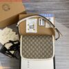 Replica Gucci Horsebit 1955 shoulder bag 602204 Beige with red leather