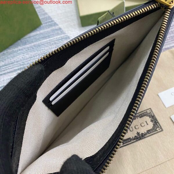 Replica Gucci 658562 GG Marmont pouch Black 9