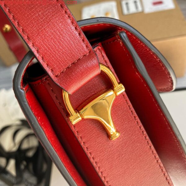 Replica Gucci Horsebit 1955 shoulder bag 602204 Red leather 4