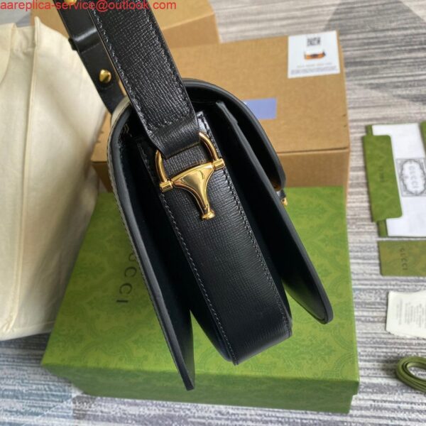 Replica Gucci Horsebit 1955 shoulder bag 602204 yellow with beige 4