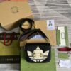 Replica Adidas x Gucci 658574 Horsebit 1955 mini bag red and white leather 2