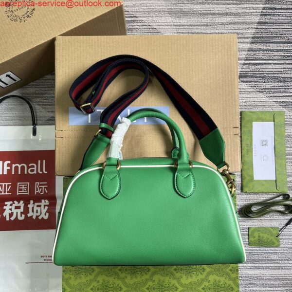 Replica Gucci 727558 Adidas X Gucci Medium Duffle Bag Green 3