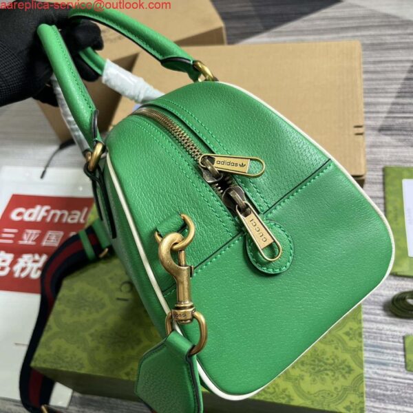 Replica Gucci 727558 Adidas X Gucci Medium Duffle Bag Green 4