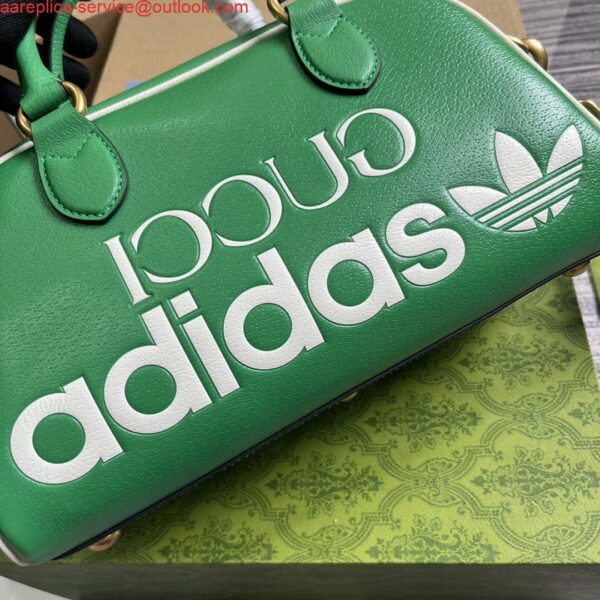 Replica Gucci 727558 Adidas X Gucci Medium Duffle Bag Green 6