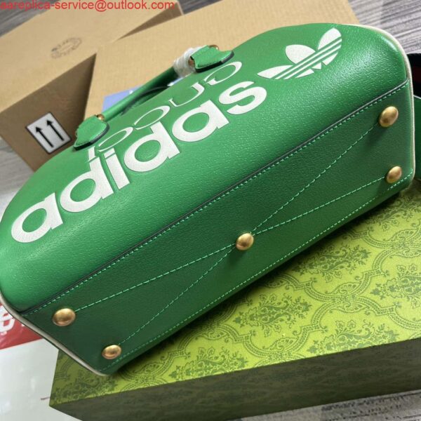 Replica Gucci 727558 Adidas X Gucci Medium Duffle Bag Green 7