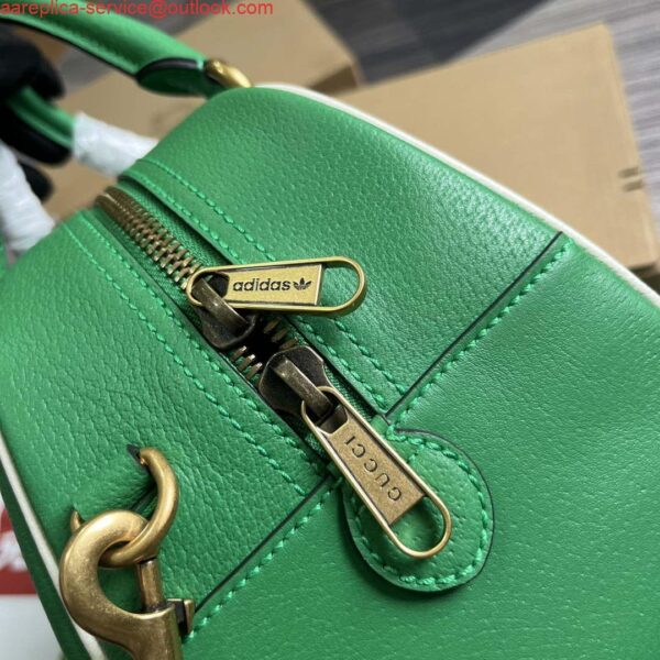 Replica Gucci 727558 Adidas X Gucci Medium Duffle Bag Green 8