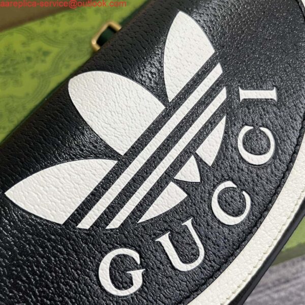 Replica Gucci 727791 Adidas X Gucci Mini Bag Black 7