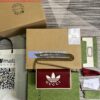 Replica Adidas x Gucci ‎621892 wallet with chain Off-white and red leather