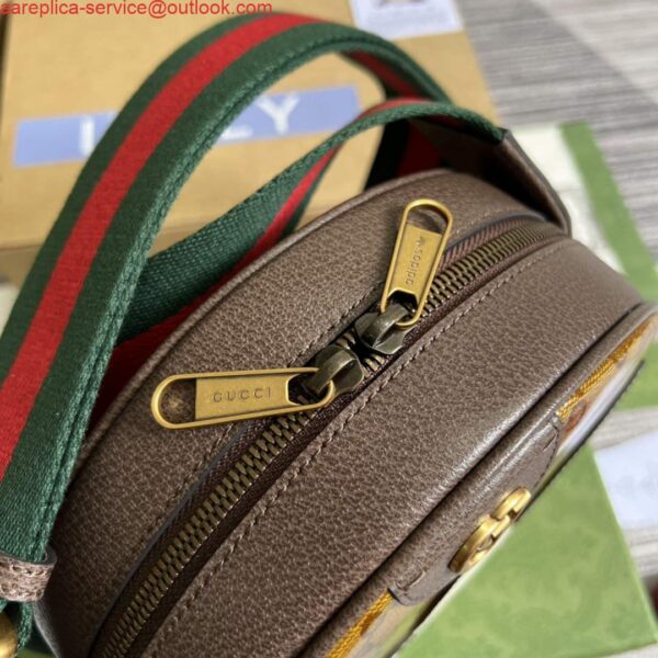 Replica Adidas x Gucci ‎702640 Ophidia small shoulder bag Beige and brown 4