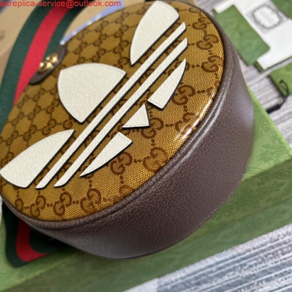 Replica Adidas x Gucci ‎702640 Ophidia small shoulder bag Beige and brown 9