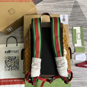 Replica Adidas x Gucci backpack ‎495563 Beige and brown 2