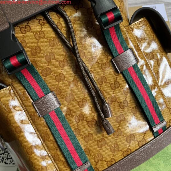 Replica Adidas x Gucci backpack ‎495563 Beige and brown 5