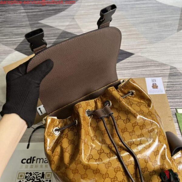 Replica Adidas x Gucci backpack ‎495563 Beige and brown 7