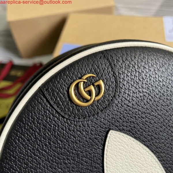 Replica Adidas x Gucci Ophidia shoulder bag 702626 Black leather 6