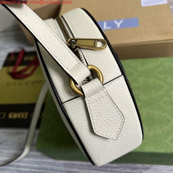 Replica Adidas x Gucci Ophidia shoulder bag 702626 White leather 4