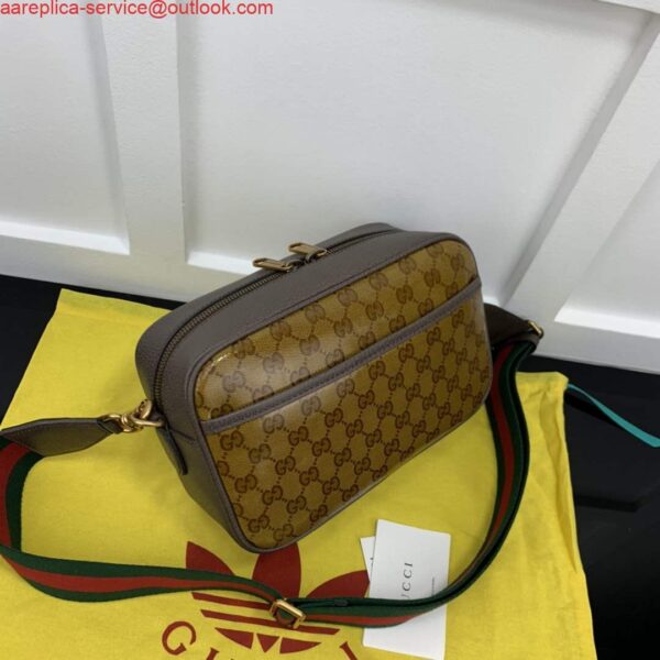 Replica Adidas x Gucci small shoulder bag 702427 Beige and brown GG canvas 4