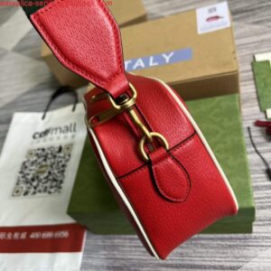 Replica Adidas x Gucci small shoulder bag 702427 Red leather 2