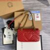 Replica Gucci 446744 GG Marmont Matelassé Mini Bag White 2