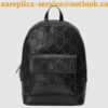 Replica Gucci Men's Nylon Web Backpack 495558 Black 2018 2