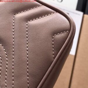 Replica Gucci 476433 GG Marmont Matelassé Leather Super Mini Bag Light Pink 2