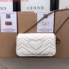 Replica Gucci 476433 GG Marmont Matelassé Leather Super Mini Bag Light Pink