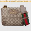 Replica Gucci White Print Messenger Bag 2