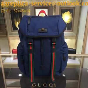 Replica Gucci mens backpacks techno canvas techpack 429037 Blue(ENYI-741303)