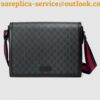 Replica Replica Gucci Black GG Supreme Messenger Bag with Interlocking G 2