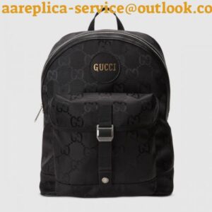 Replica Gucci Off The Grid Backpack In Black GG Nylon