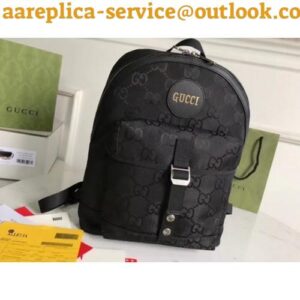 Replica Gucci Off The Grid Backpack In Black GG Nylon 2