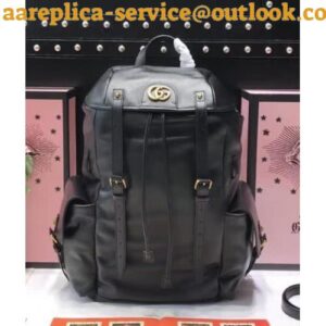 Replica Gucci RE(BELLE) Leather Men's Backpack ‎526908 Black 2018