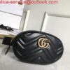 Replica Gucci 476433 GG Marmont Super Mini Bag White