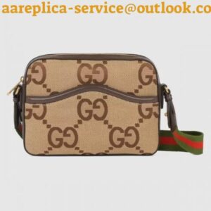 Replica Replica Gucci Messenger Bag In Jumbo GG Canvas