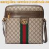 Replica Replica Gucci Ophidia GG Messenger Bag In Blue GG Supreme Canvas 2