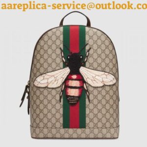 Replica Gucci Web Animalier Backpack With Bee