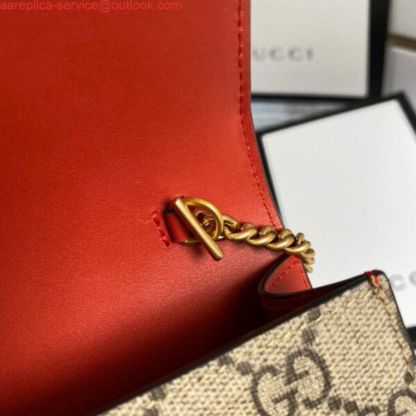 Replica Gucci 481291 GG Supreme mini bag with cherries Red 7