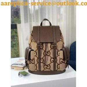 Replica Replica Gucci Men's Backpack In Jumbo GG Canvas 2