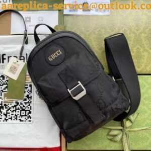 Replica Replica Gucci Off The Grid Sling Backpack In Black GG Nylon 2