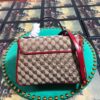 Replica Gucci 498110 GG Marmont Small Top Handle Bag Brown 2