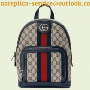 Replica Replica Gucci Ophidia Small Backpack In Blue GG Supreme