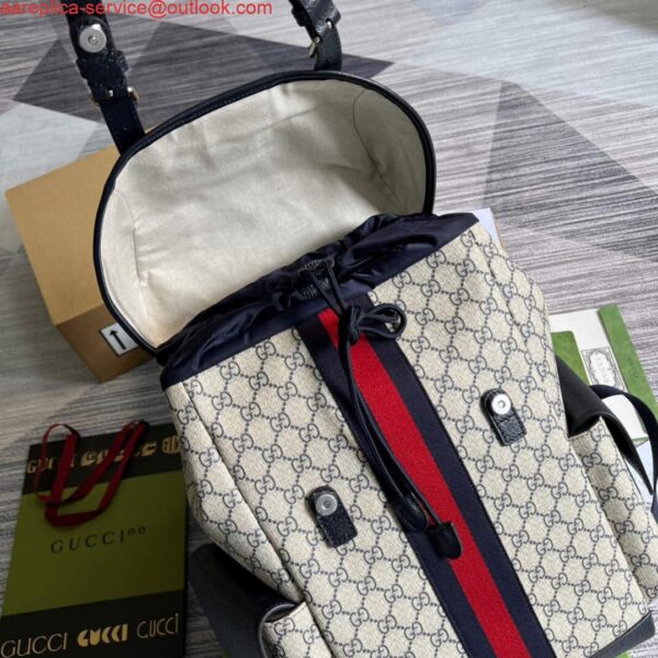 Replica Gucci 598140 Ophidia GG Medium Backpack Blue 8