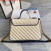 Replica Gucci 498110 GG Marmont Small Top Handle Bag White