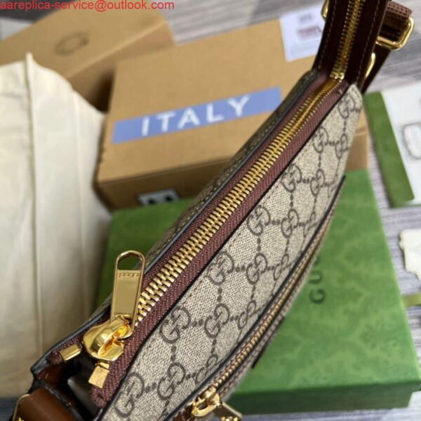 Replica Gucci 681021 GG Supreme messenger bag Brown 9