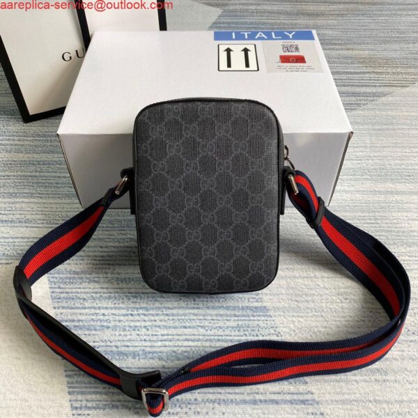 Replica Gucci 682357 GG Black messenger 598103 Black GG Supreme canvas 3