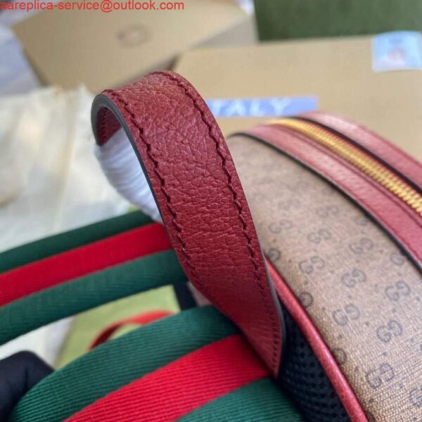 Replica Gucci 647816 Doraemon x Gucci small backpack in mini GG canvas 5